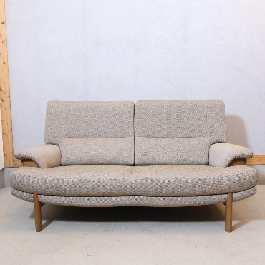 karimoku カリモク家具 UU25 オーク材 2人掛けソファー ファブリック