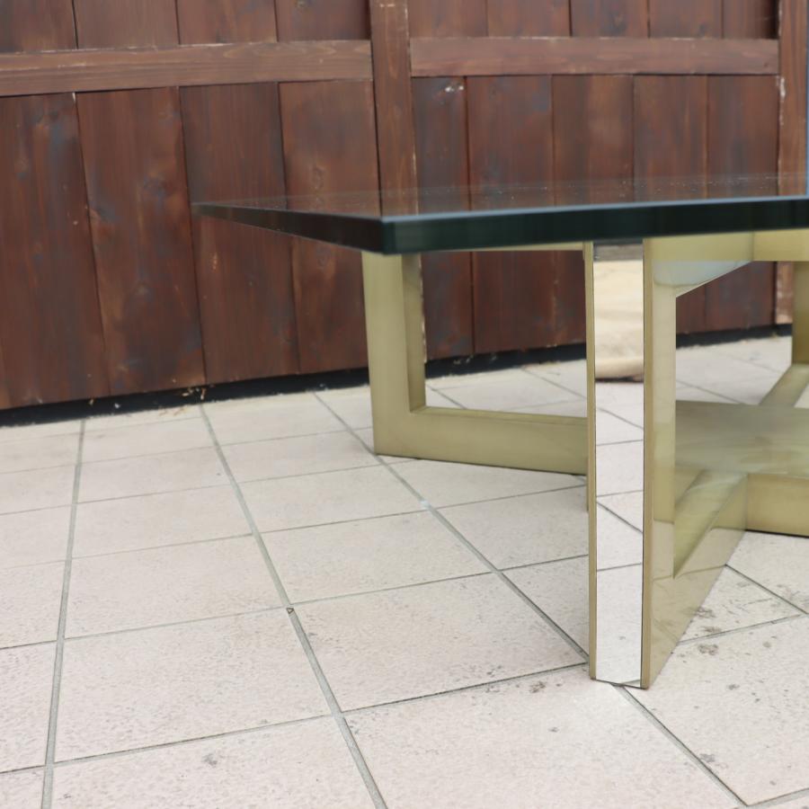 IDC OTSUKA 大塚家具 デコレ ガラス リビングテーブル スクエア