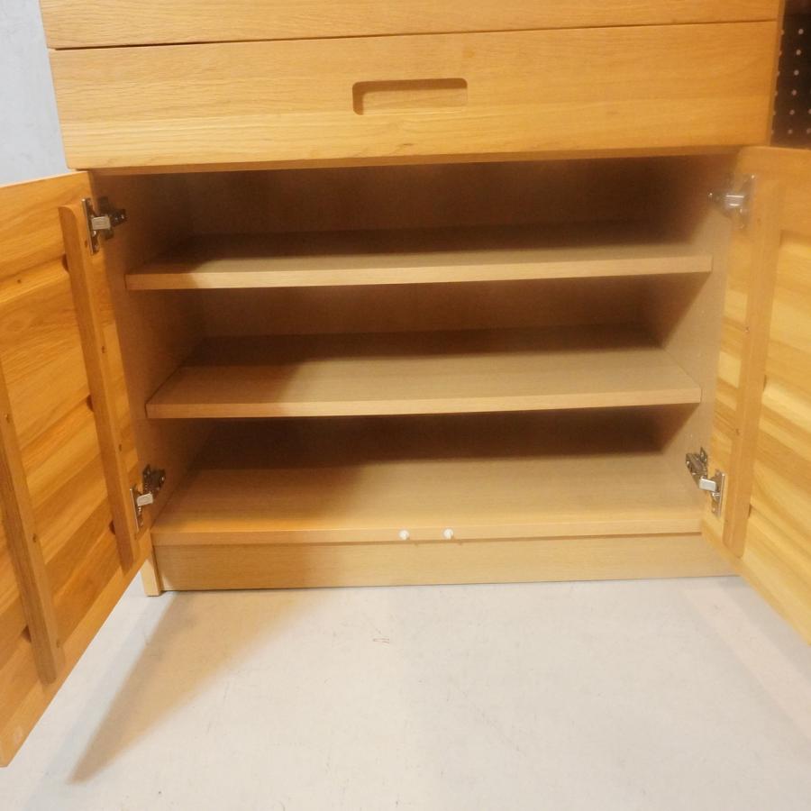 unico ウニコ HUTTE オーク材 キッチンボード レンジボード 食器棚