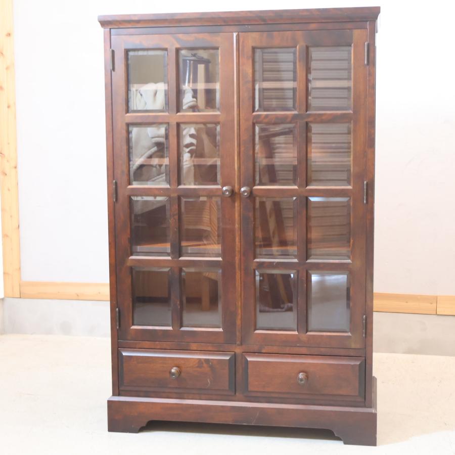 北海道民芸家具 樺材無垢 本棚 ブックキャビネット 天然木 収納家具