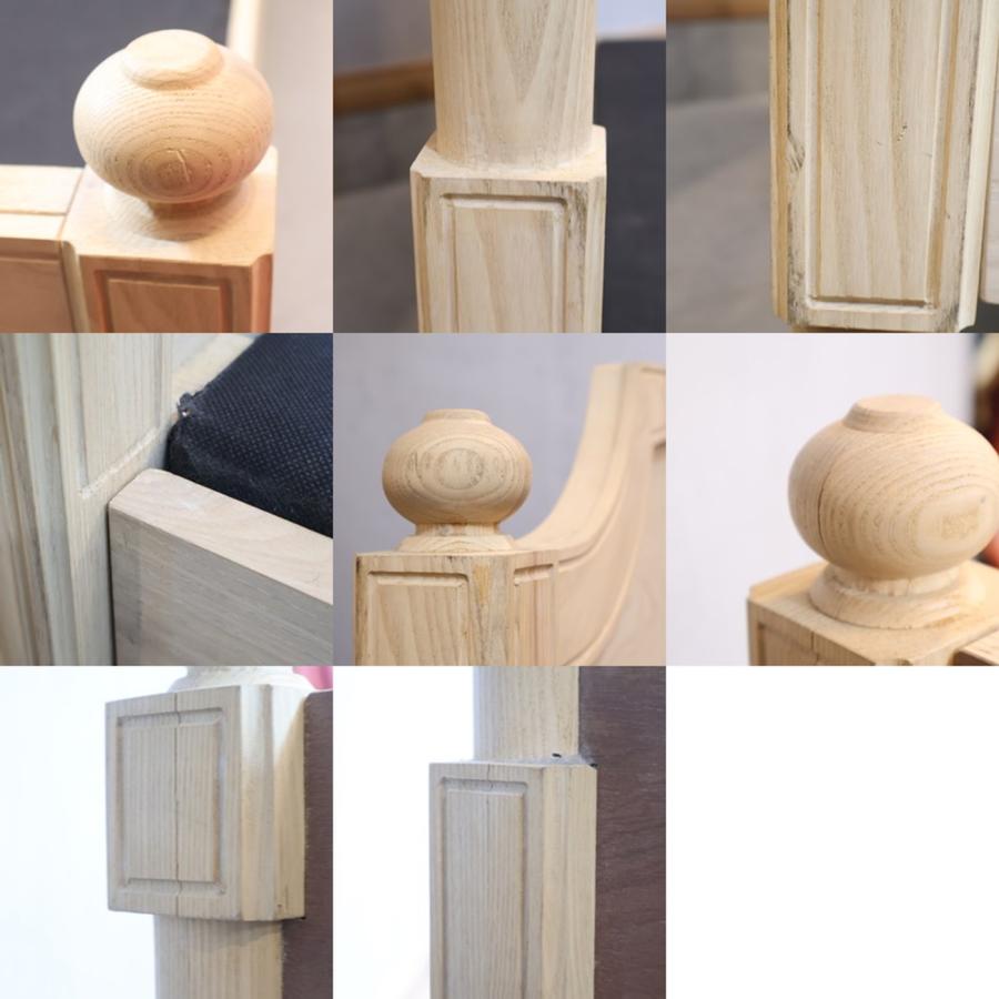 Francfranc フランフラン ミーテ アッシュ材 ダブルベッドフレーム