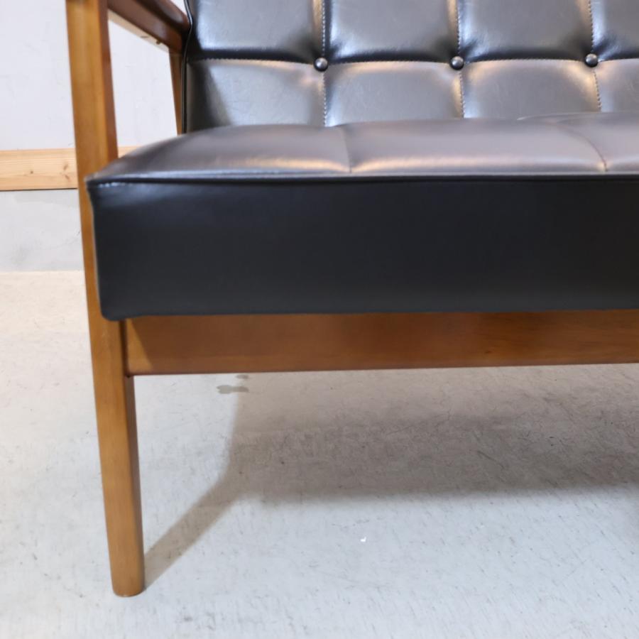 Karimoku60 カリモク60 ブラック 2シーター Kチェア 2人掛けソファ