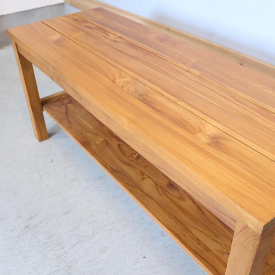 unico ウニコ BREATH ブレス チーク無垢材 2人掛けベンチ スツール