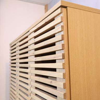 unico ウニコ LIJN レイン ニレ材 トールキャビネット 食器棚 リビング