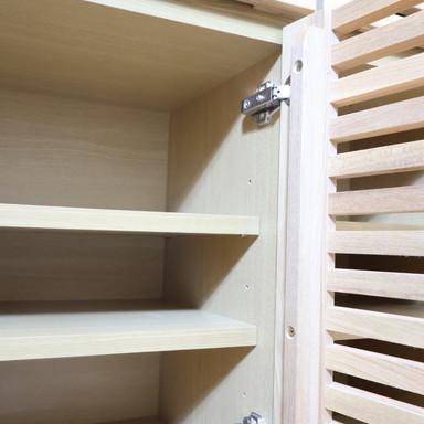 unico ウニコ LIJN レイン ニレ材 トールキャビネット 食器棚 リビング