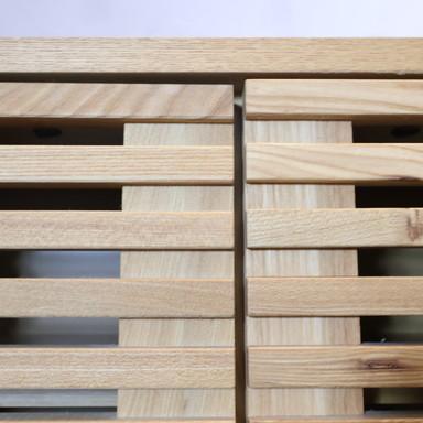 unico ウニコ LIJN レイン ニレ材 トールキャビネット 食器棚 リビング