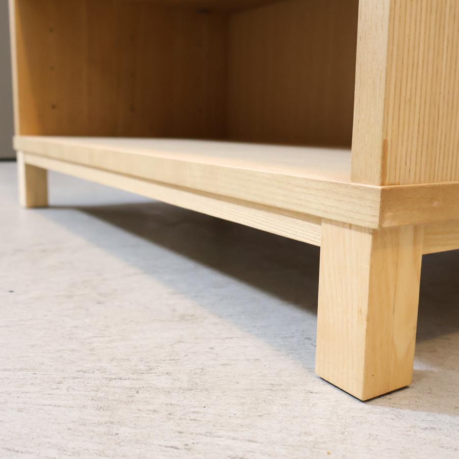 無印良品（MUJI） タモ材 木製収納 本棚 書棚 7段 ブックシェルフ