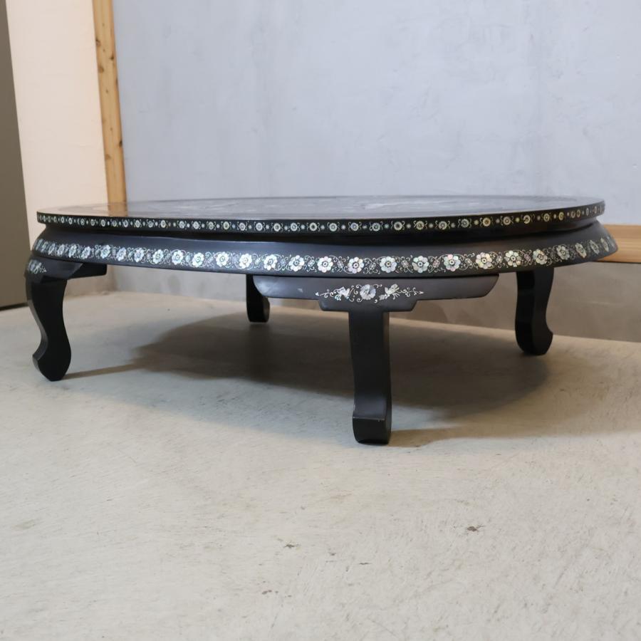 螺鈿細工 ローテーブル 座卓 工芸品 センターテーブル アンティーク調