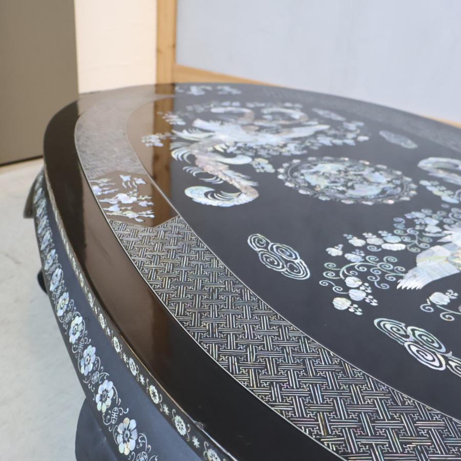 螺鈿細工 ローテーブル 座卓 工芸品 センターテーブル アンティーク調