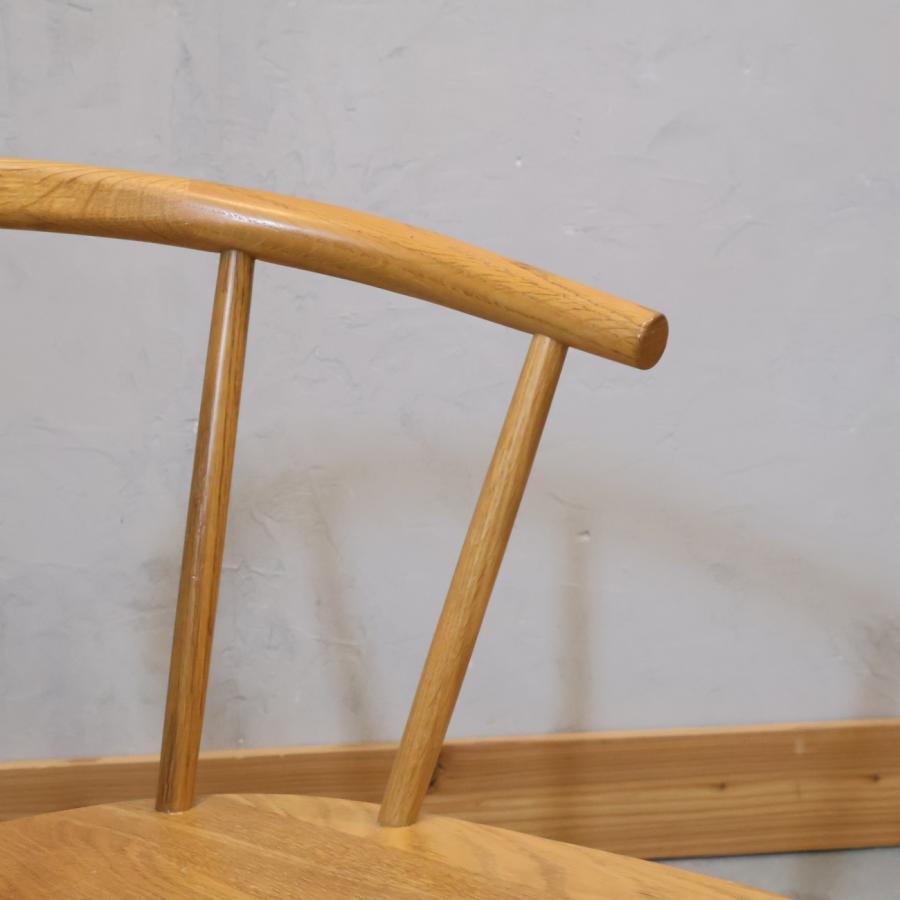 無印良品（MUJI） オーク無垢材 ダイニングチェア 2脚セット 北欧