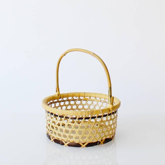 編みかご 小鳥籠(ことりかご） /小林ミドリ 新潟 天然竹 手編み 竹細工