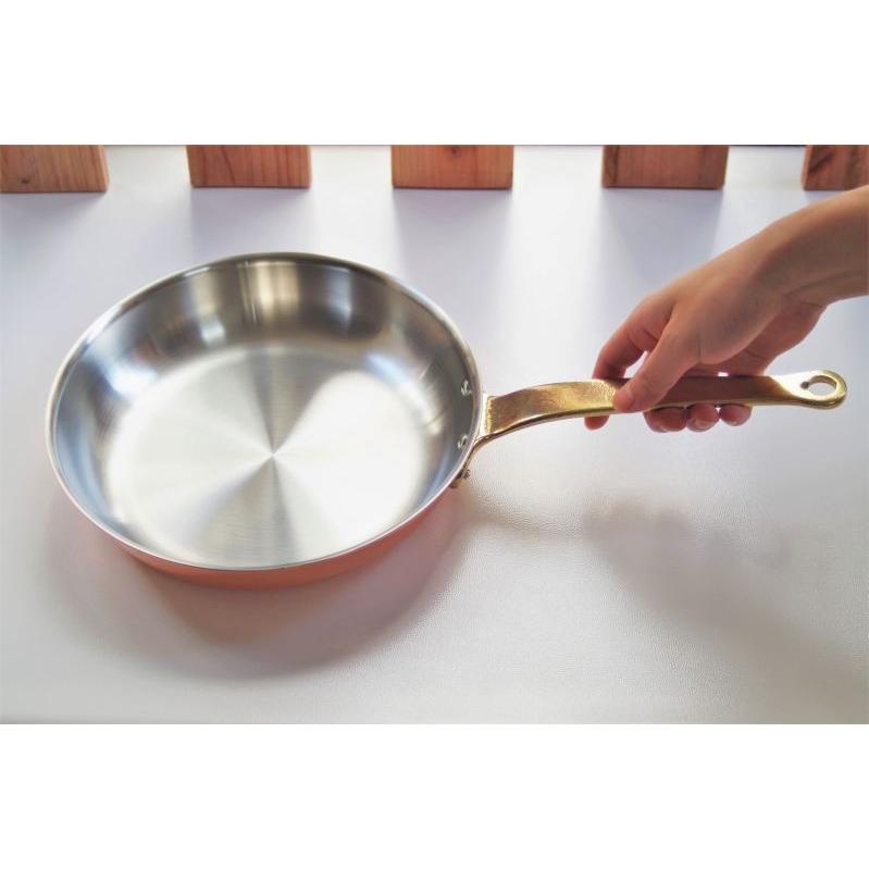 フライパン 24cm エンペラー 純銅製 新光金属 高級 銅 銅製品