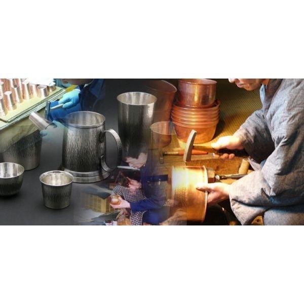 新光金属 雪平鍋 18cm 純銅製 手打ち 銅 燕市 行平鍋 職人 鎚目 銅器