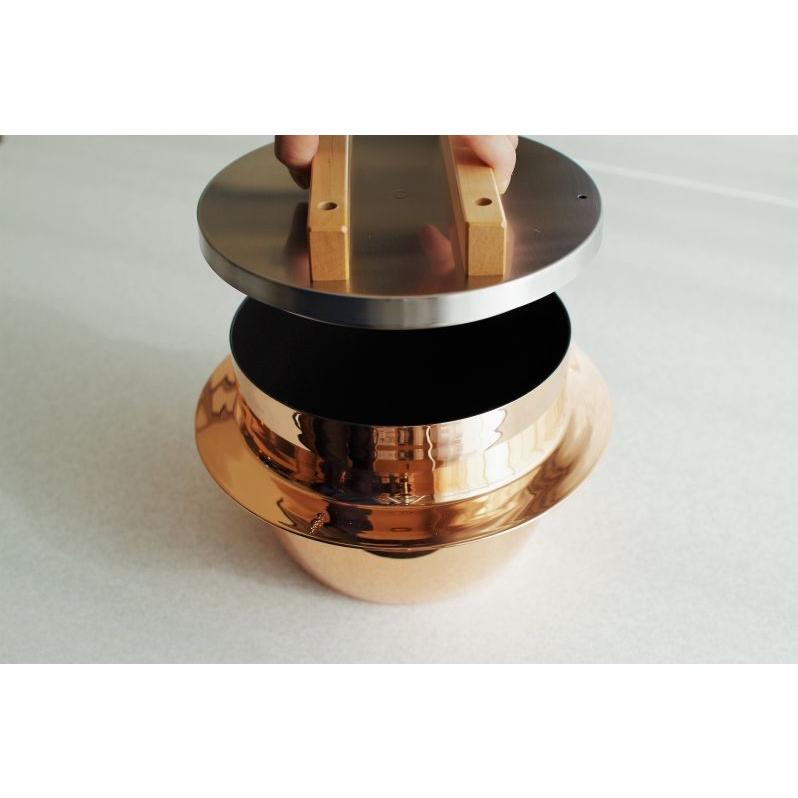 羽釜 5合用 純銅製 ごはんはどうだ！ 炊飯器 新光金属 燕 コンロ 直火