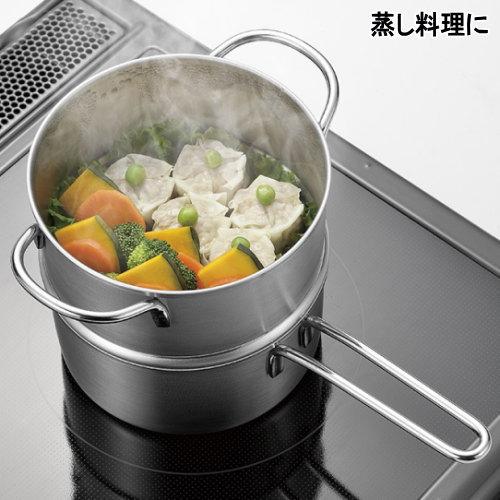 ENJUKU NO WAZA ミニ2段蒸し器 14cm 日本製 燕三条製 IH対応 IH200V