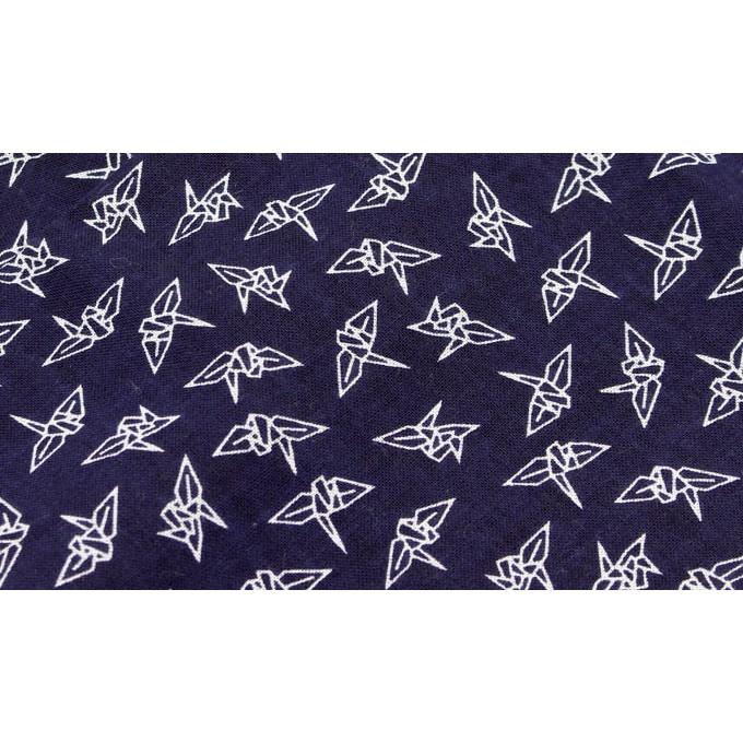 手ぬぐい ロング 折鶴 180cm 2倍 切りっぱなし 手拭い 剣道 昔ながら