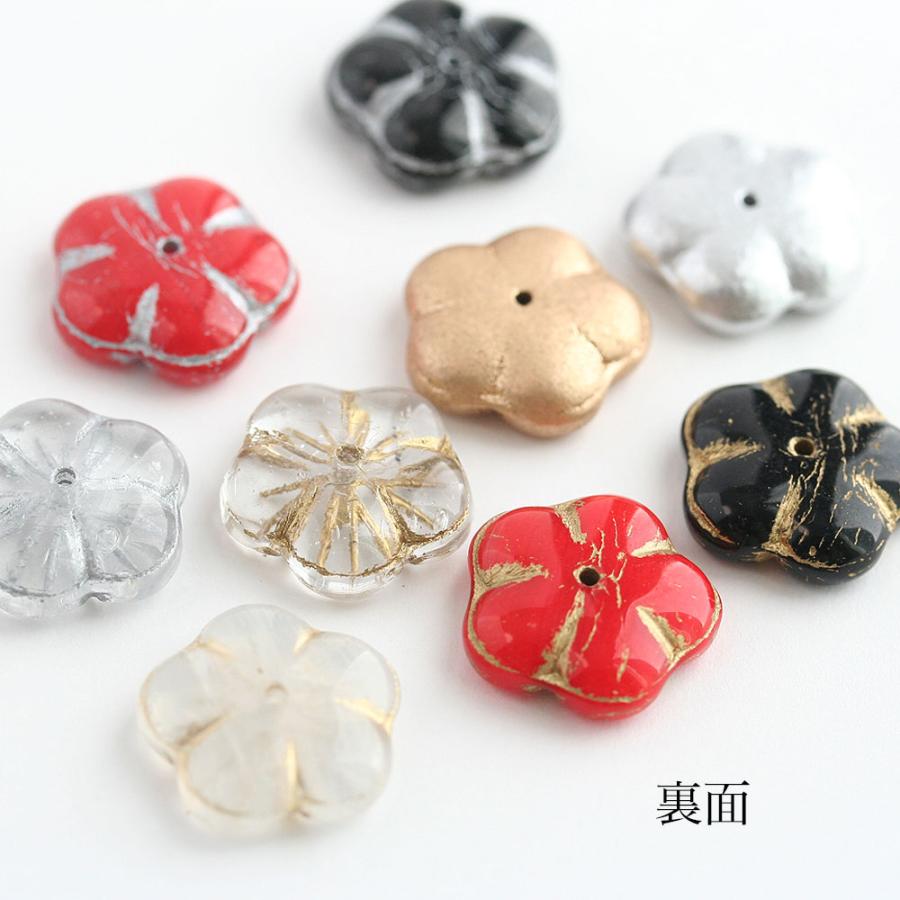 チェコビーズ フラワー 14mm 4個入り 花 チェコガラス ビーズ