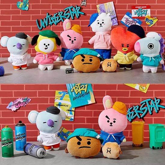 BT21 COOKY ストリートムード スタンディング 人形 ぬいぐるみ 高さ