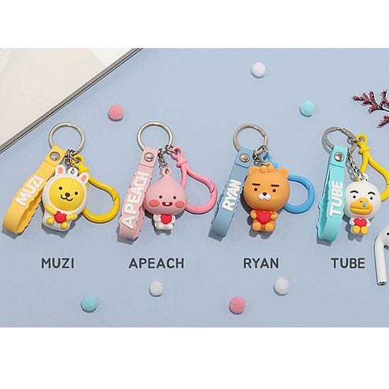 カカオフレンズ リトルフレンズ イニシャル シリコン キーリング [韓国