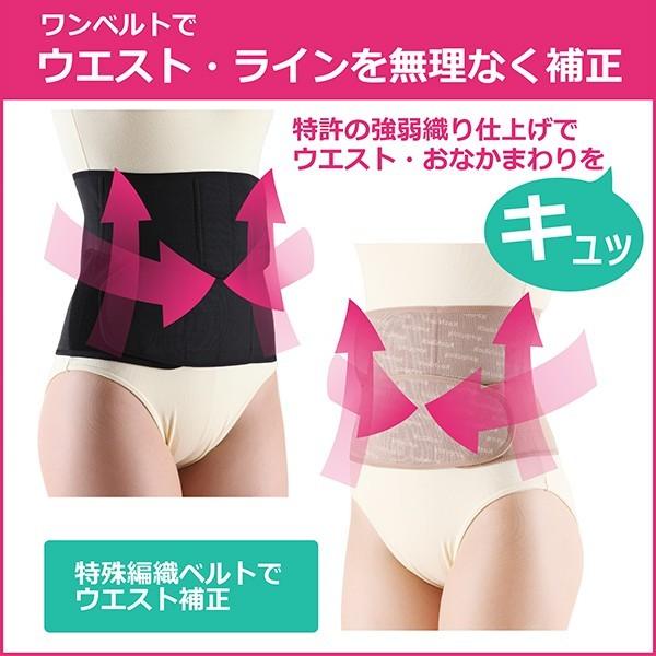 腰椎サポートベルト 腰痛コルセット ワンベルト・モカ＆ブラック