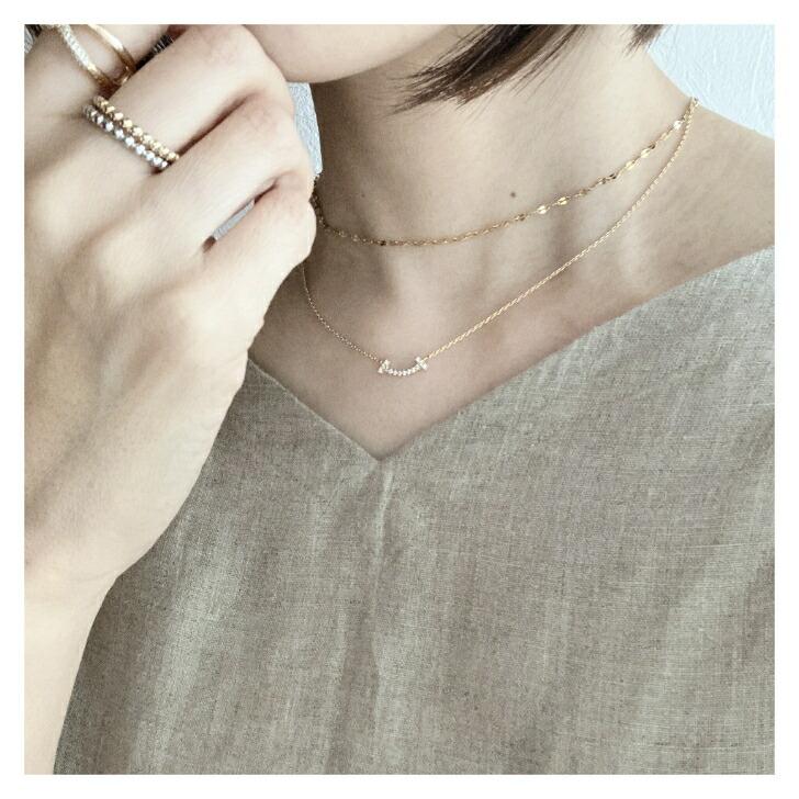 スマイルネックレス ミニ レディース アクセサリー ネックレス プチ