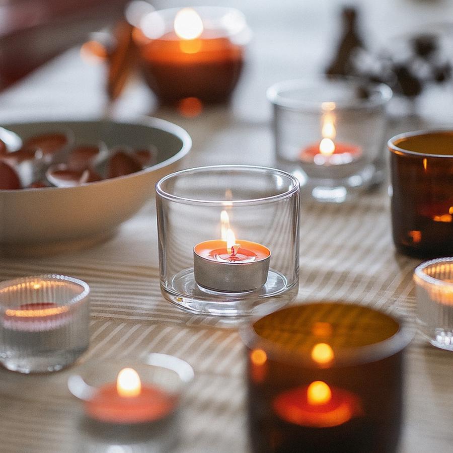 IKEA イケア HOESTAGILLE バニラ＆アップル／オレンジ ティーライト 12