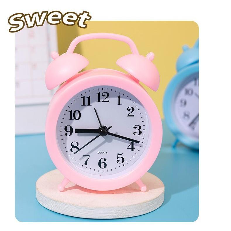 目覚まし時計 置き時計 アナログ 電池式 ツインベル型 針時計 卓上