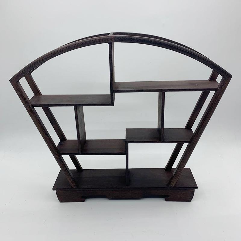 飾り棚 おしゃれ アジアン 伝統的 小物 陶器 古風 和風 和家具 違い棚