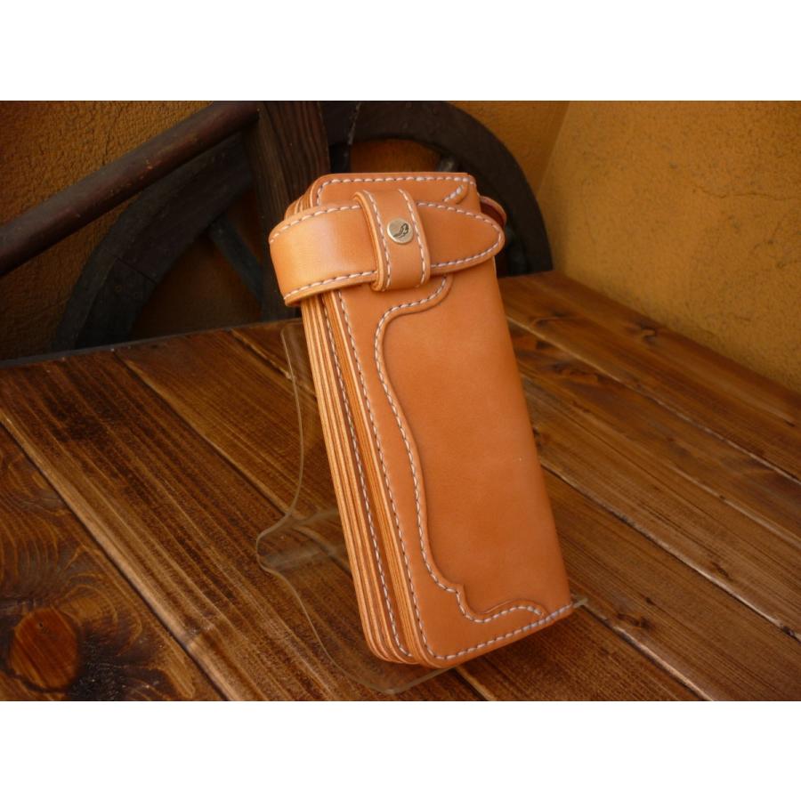 サドルレザー ウエスタンスタイルロングウォレット （ナチュラル