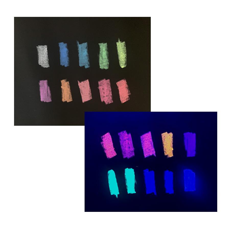 河内洋画材料店 BIGオイルパステル Baby 蛍光色10色セット : カワチ