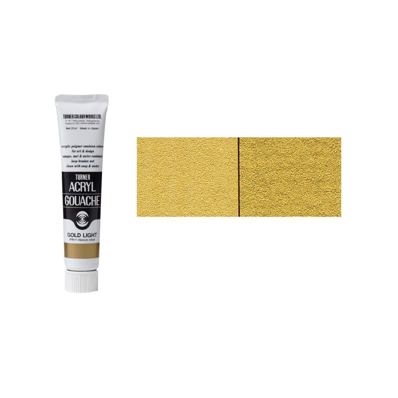 アクリルガッシュ ターナー メタリック 20ml 70-B ゴールドライト