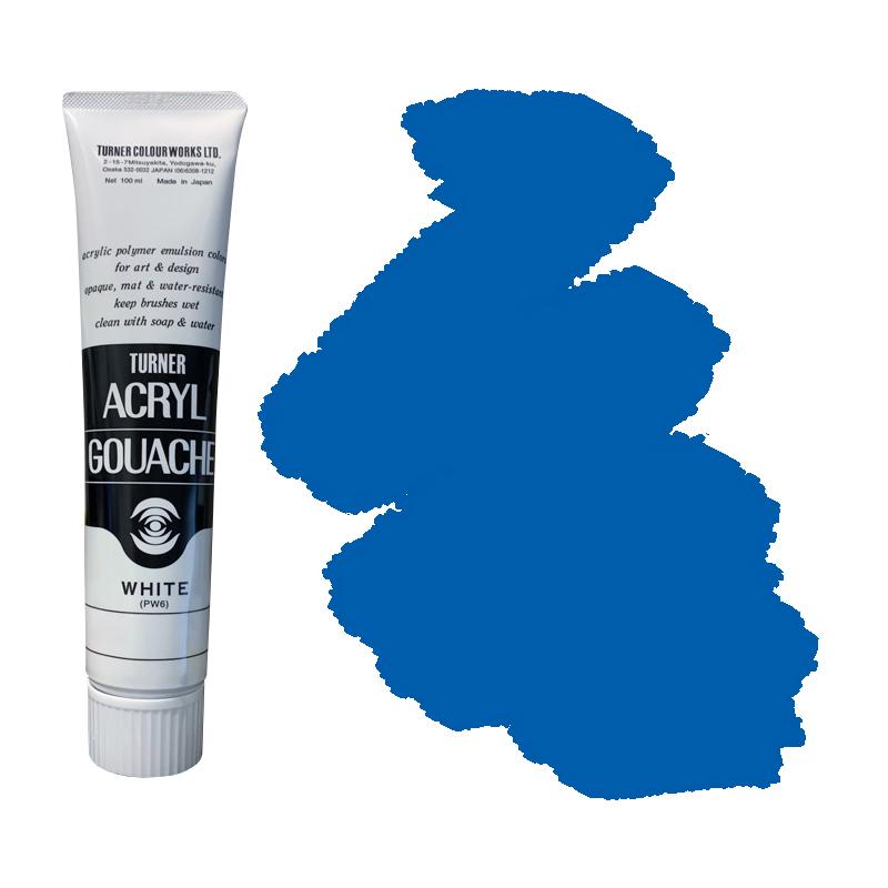 アクリルガッシュ ターナー 普通色 100ml 52-A コバルトブルー（ヒュー