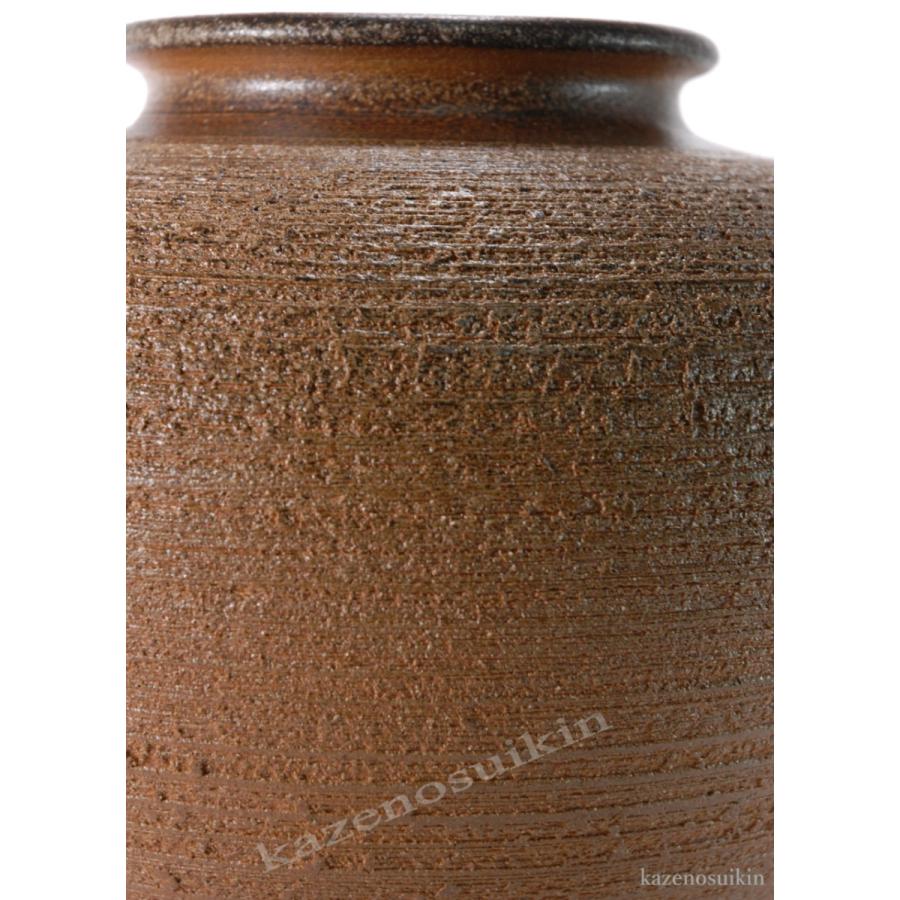 窯肌松皮丸花瓶 13号 （信楽焼・花瓶・花入れ・花器・壺・壷・水盤