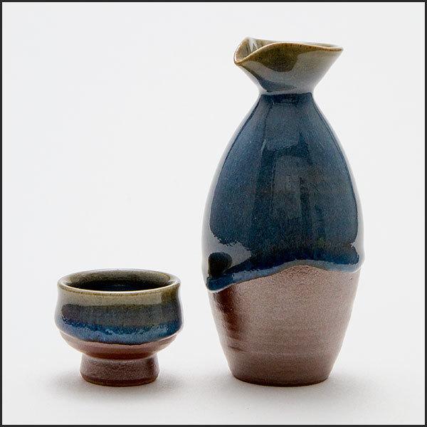 秋田の焼物 楢岡焼 徳利1.5合とぐい呑みセット : 角館桜皮細工センター