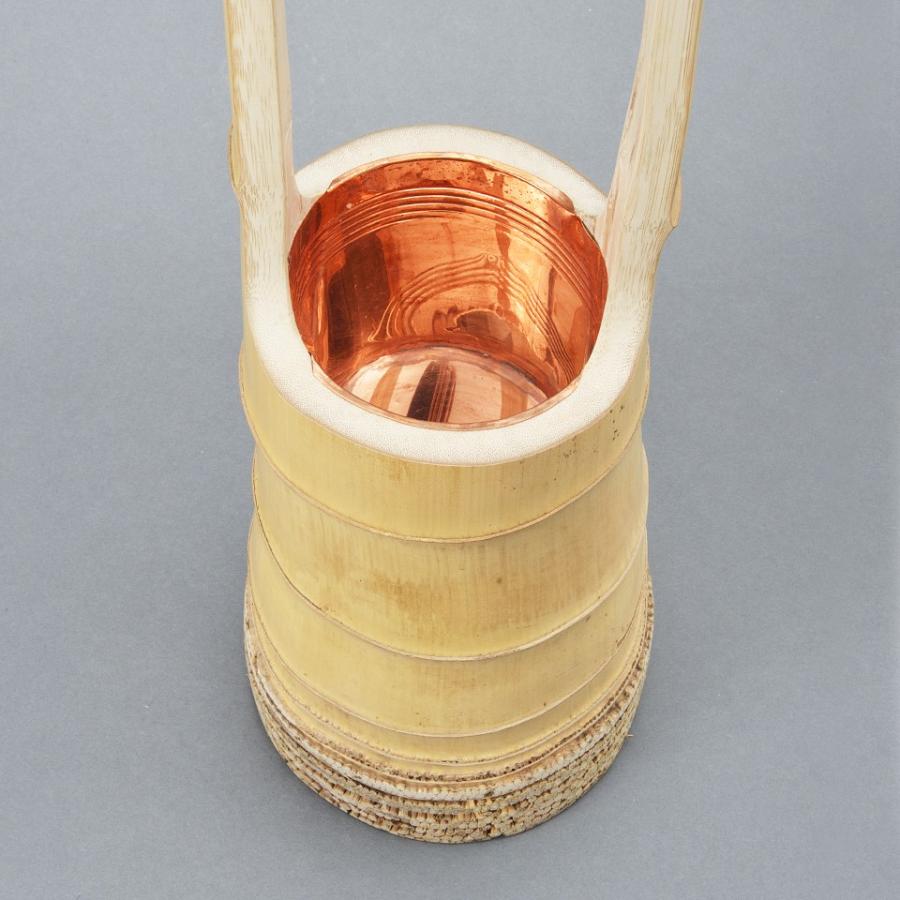 花器 竹 竹器 生け花 二重切(根付） : フラワーショップ花楽 Yahoo!店