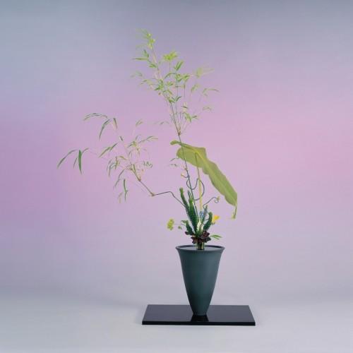 薄板 尺五 黒 【生け花 いけばな 道具 台 展示 花瓶 敷板 華道具