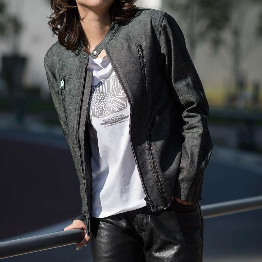 カドヤ（KADOYA） KADOYA CORSA DENIM JACKET-LADIES ブラック カドヤ