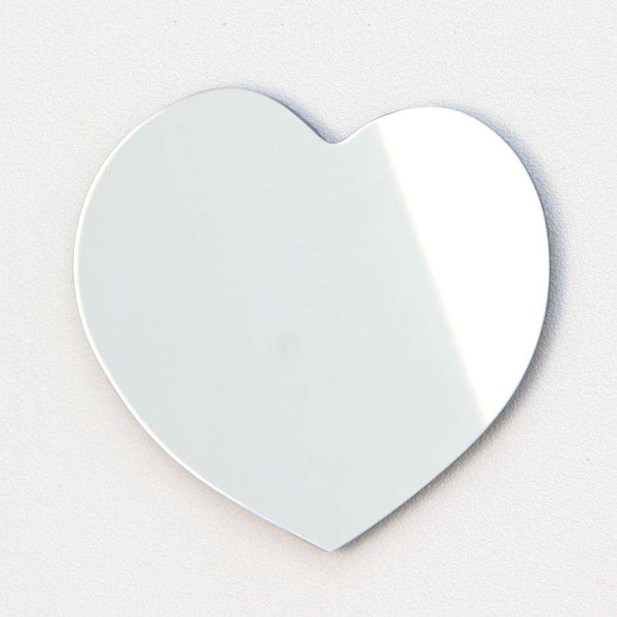 鏡ショップミラリス 鏡 壁掛け おしゃれ ハート型 トイレ 貼る 貼れる