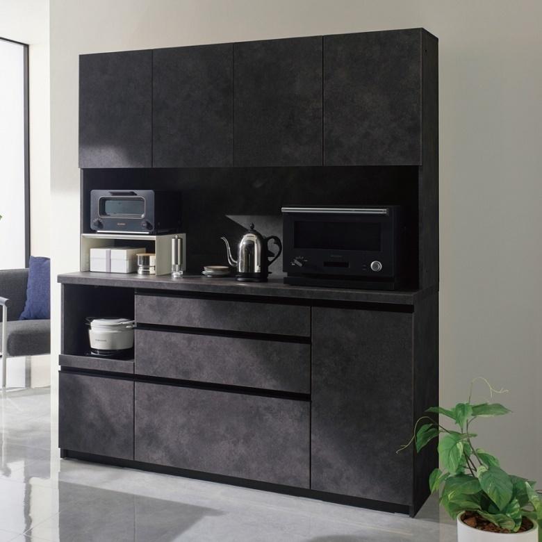 パモウナ キッチン家具 ハイカウンター 幅1400mm 引出4段 奥行445 高さ