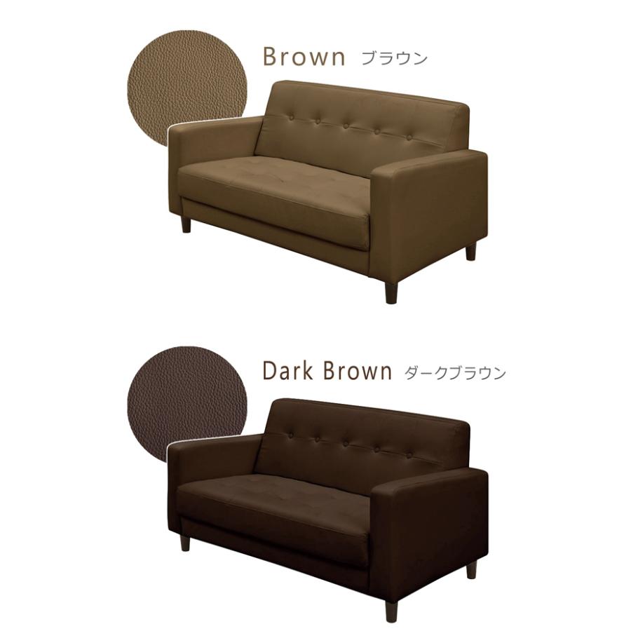 サンコウ ソファー ソファ 2人掛け 二人掛け 幅122cm レザー PVC