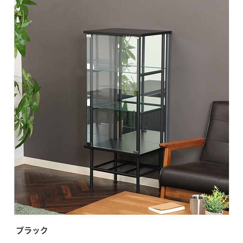 キャビネット コレクションケース フィギュア 強化ガラス 背面ミラー