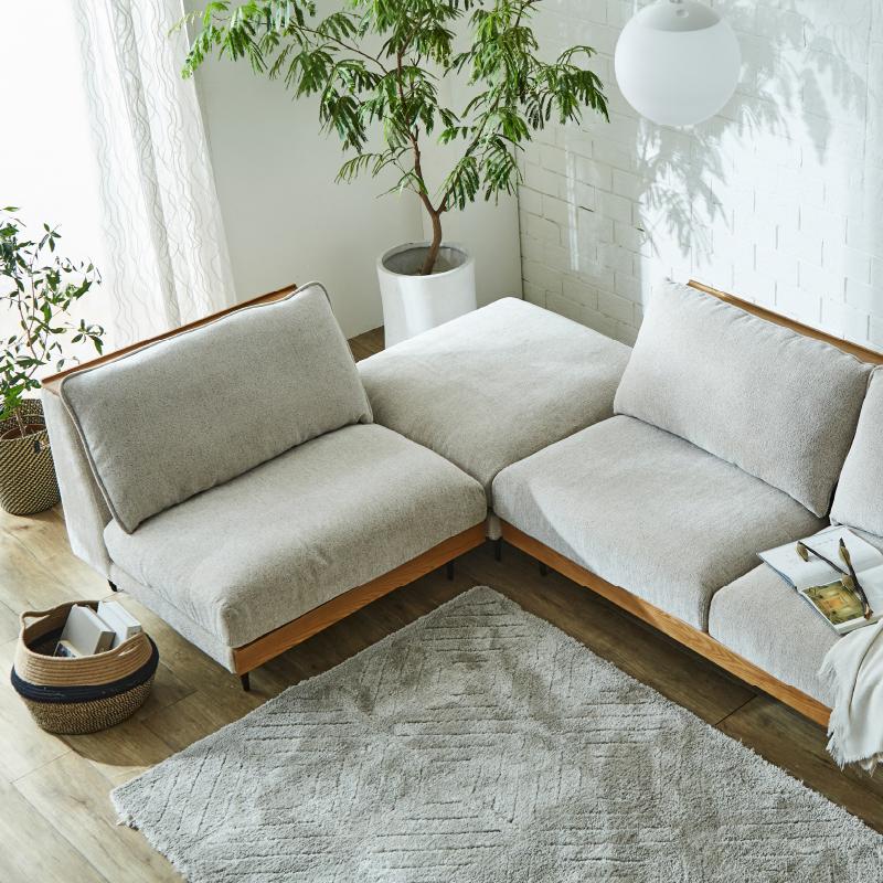 ソファー ソファ オットマン ファブリック グレー ネイビー グリーン