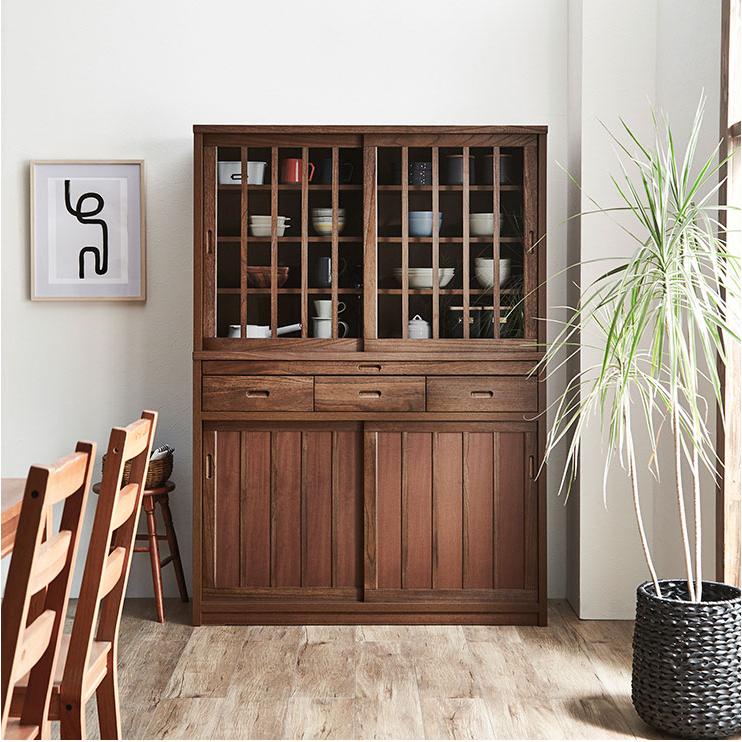 食器棚 キッチン収納 カップボード キッチンボード ラック 鎌倉 幅120