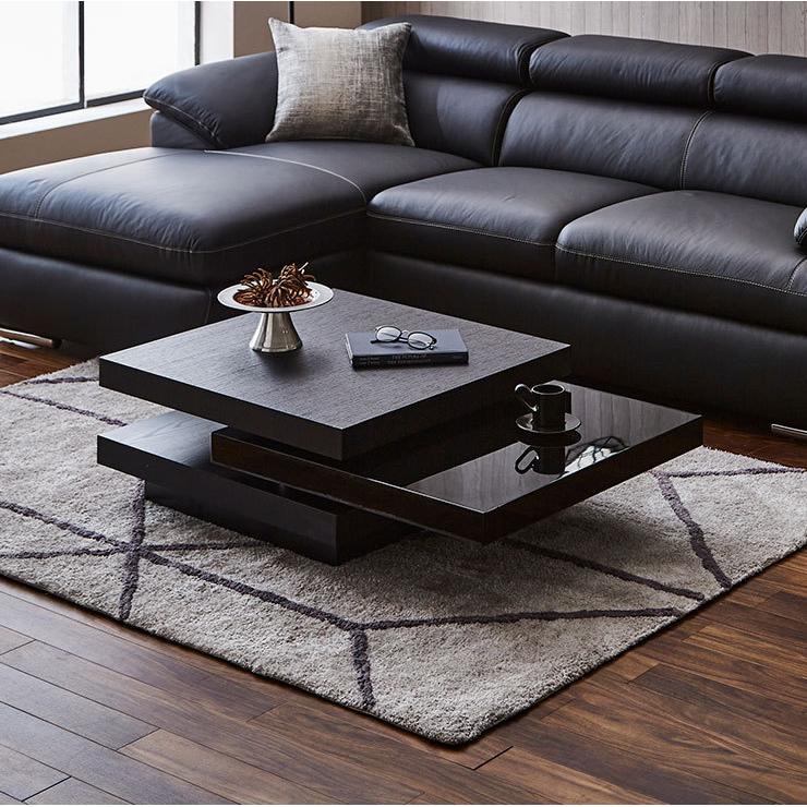 テーブル センターテーブル ローテーブル テリー 幅105 ブラック