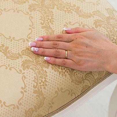 椅子 猫脚スツール ロココ調 アンティーク 姫家具 白 スツール 可愛い