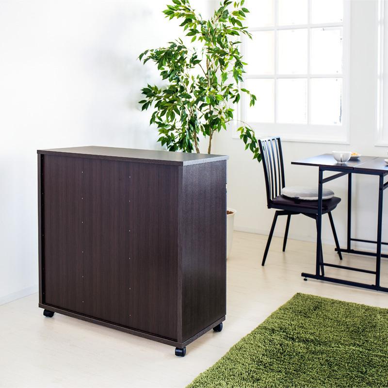 ダイニングダストボックス4D ごみ箱 4分別 台所用 生ごみ 背面美人