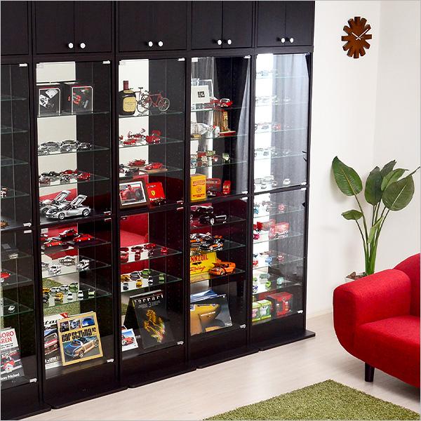 コレクションラック ルーク専用ミラー2枚セット ハイタイプ専用(浅型