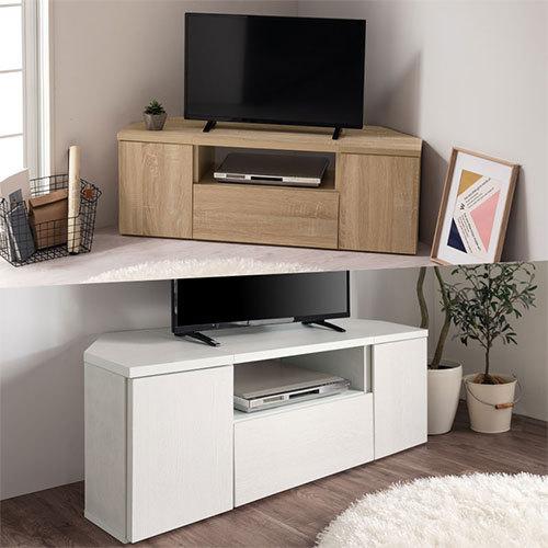 ぼん家具 テレビ台 ローボード 120 tvボード 壁寄せ コーナー 引き出し