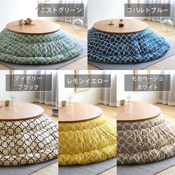 当店オリジナル！ モロッカン柄 こたつ布団 厚掛け単品 直径245cm