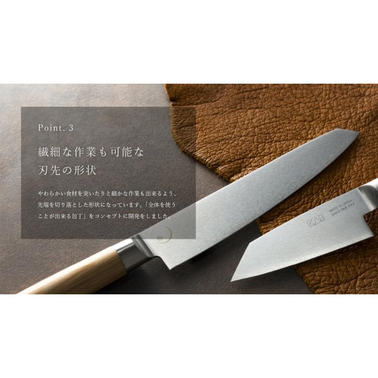 貝印 × 橋本幹造 刺身包丁 両刃包丁 刺身 包丁 両刃 KAI AB5514 : 貝印